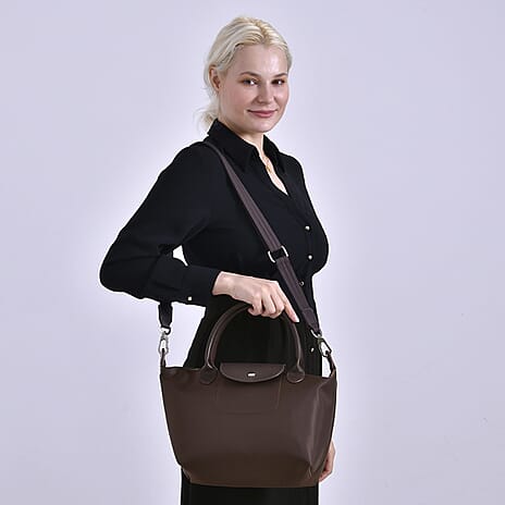 One Time Closeout- Designer Inspired Tote Bag (Size 38x15x24 cm) - Brown
