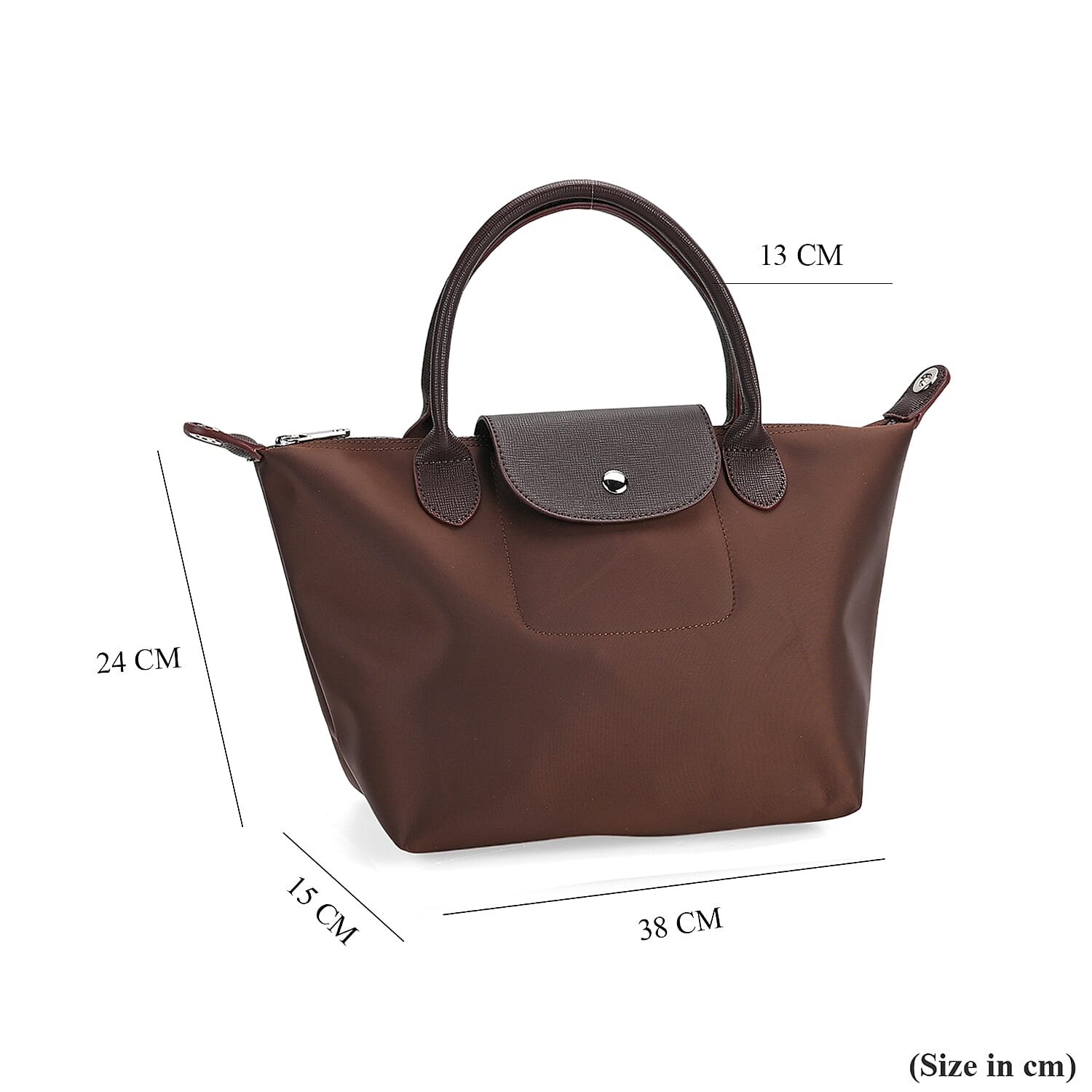 One Time Closeout- Designer Inspired Tote Bag (Size 38x15x24 cm) - Brown One Time Closeout- Designer Inspired Tote Bag (Size 38x15x24 cm) - Brown