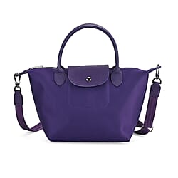 Stylish Water-Resistant Tote Bag with Top Handles & Strap - Dark Green