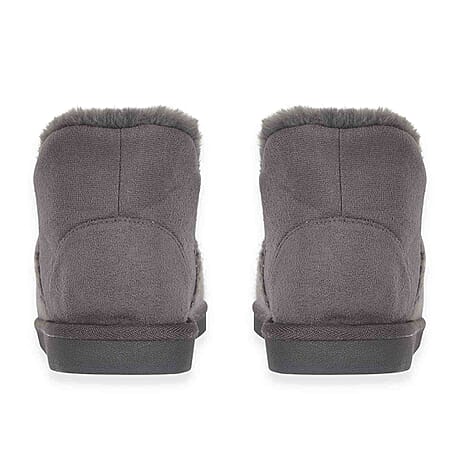 Jo & Joe Ladies Fur Lined Shoes (Size 5) - Charcoal