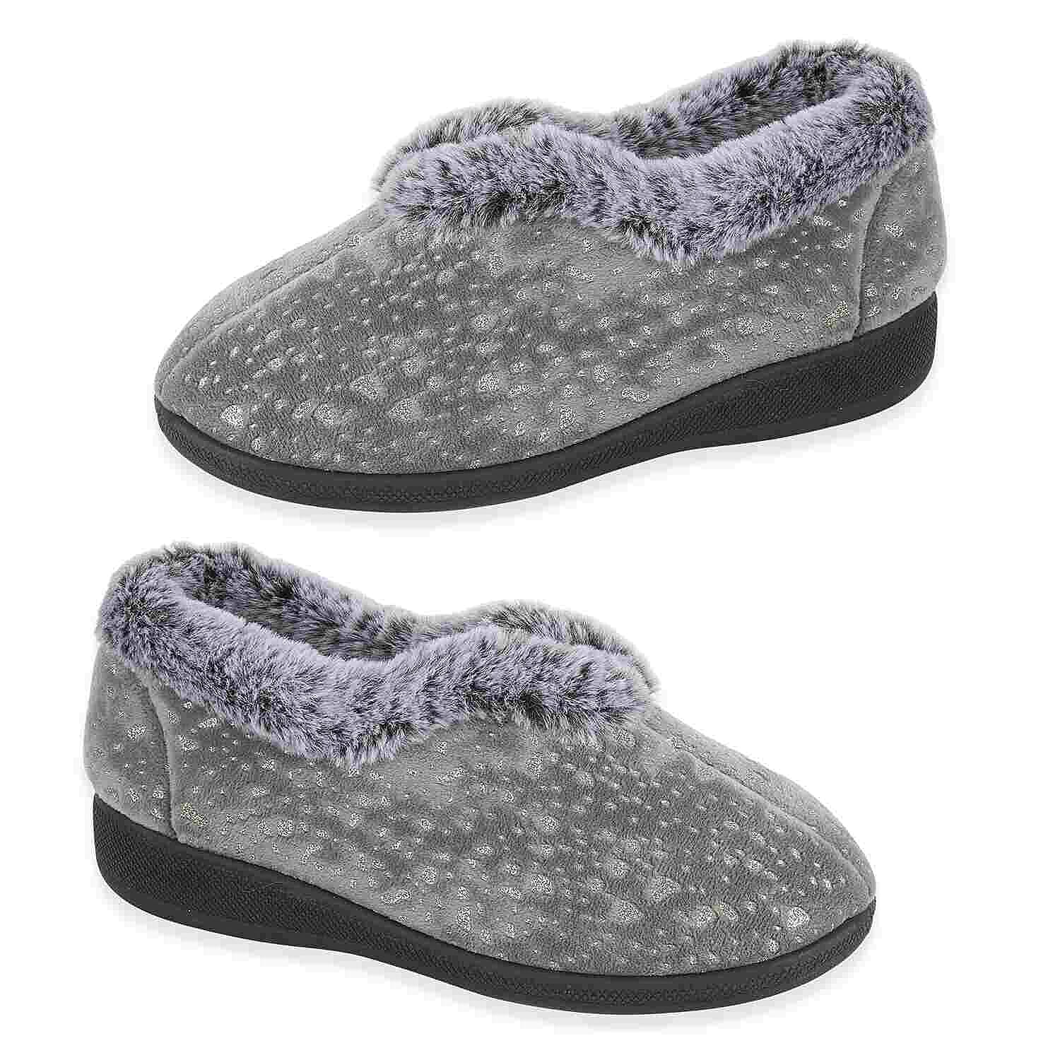 Jo-Joe-Ladies-Slipper-Size-4-Grey