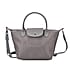 Stylish Water-Resistant Tote Bag with Top Handles & Strap - Grey