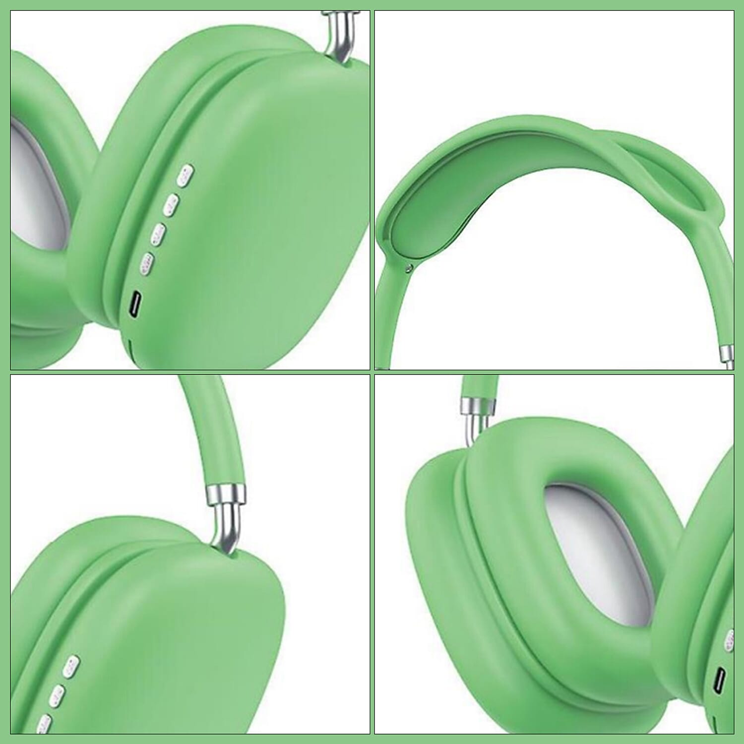 BIGGEST CLOSEOUT DEAL - Wireless Headphones with Noise-cancellation - Green BIGGEST CLOSEOUT DEAL - Wireless Headphones with Noise-cancellation - Green