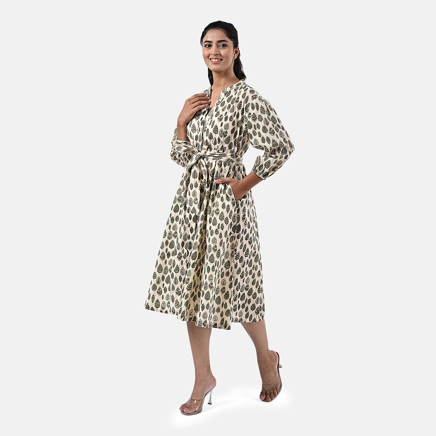 La Marey Cotton Block Dress