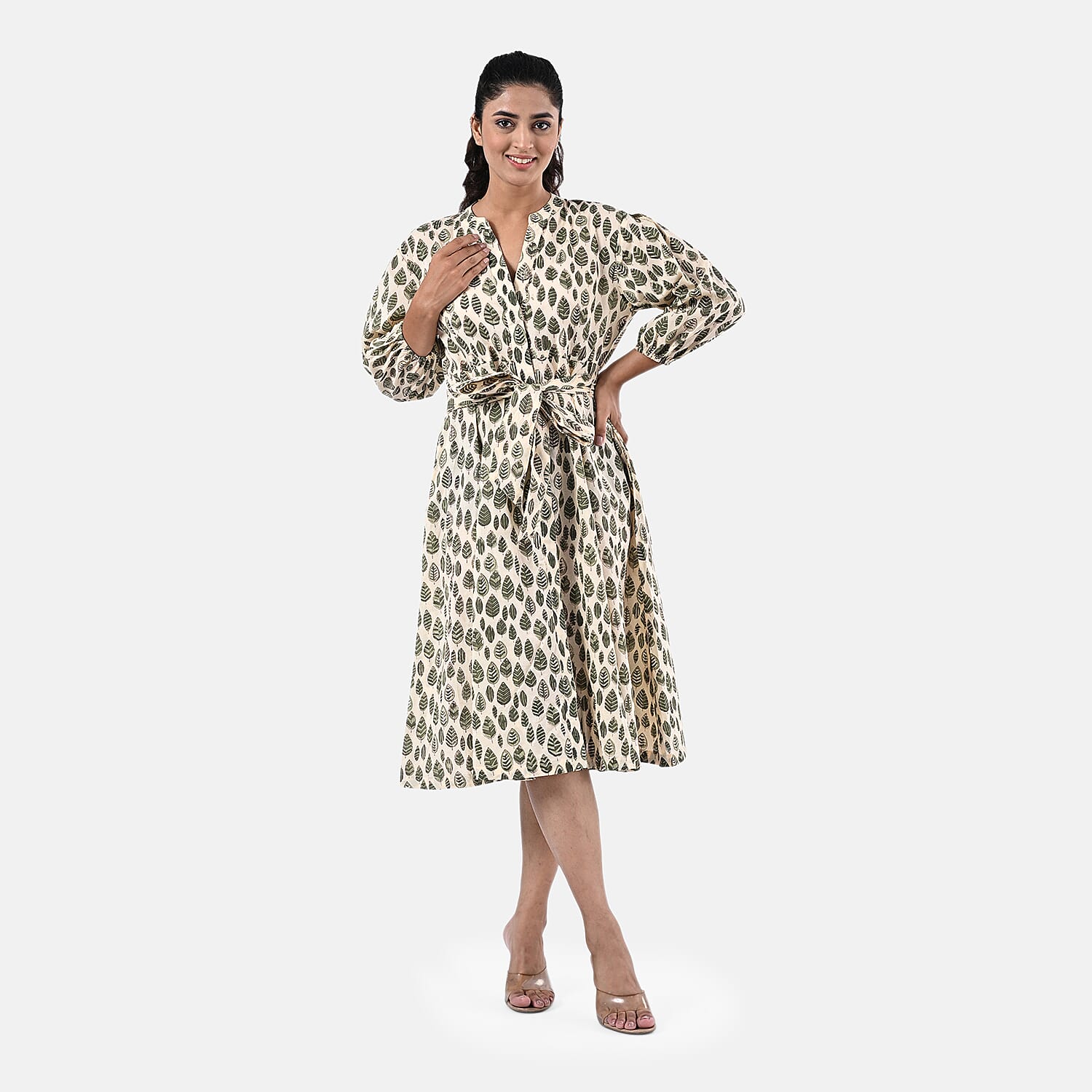 La Marey Cotton Block Dress