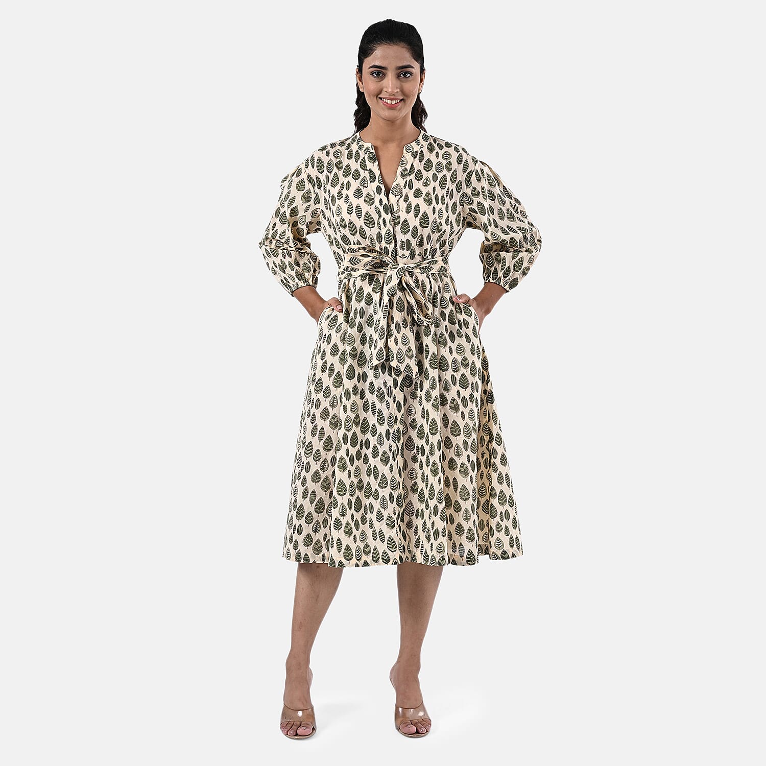 La Marey Cotton Block Dress