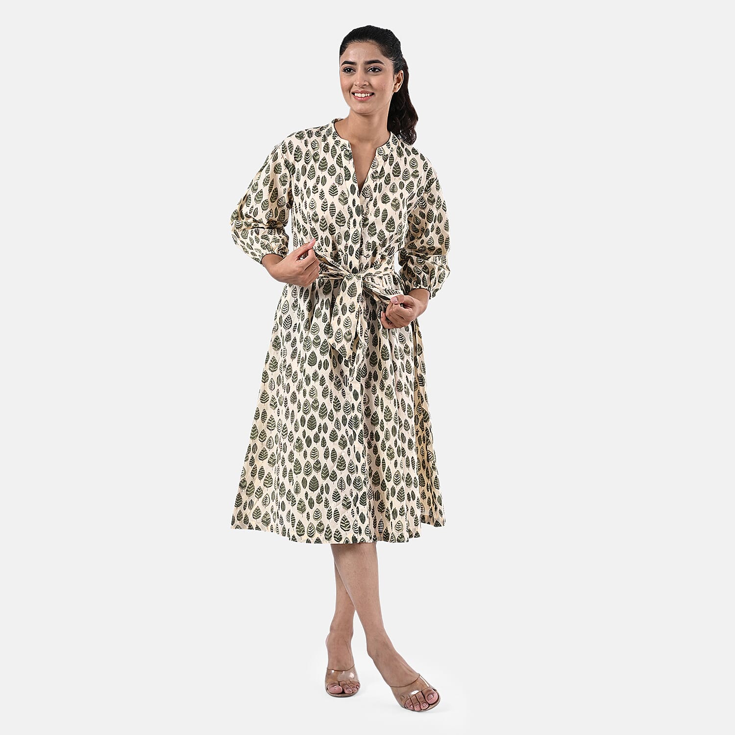 La Marey Cotton Block Dress