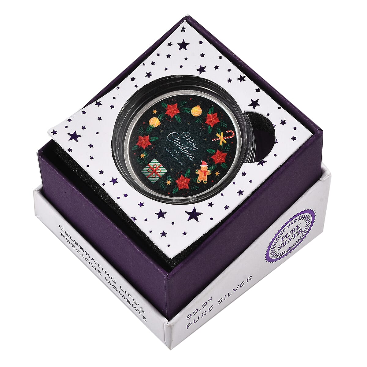 First Time Ever - Christmas Silver Coin ( 99.9% purity ), Silver Wt.10 Gms