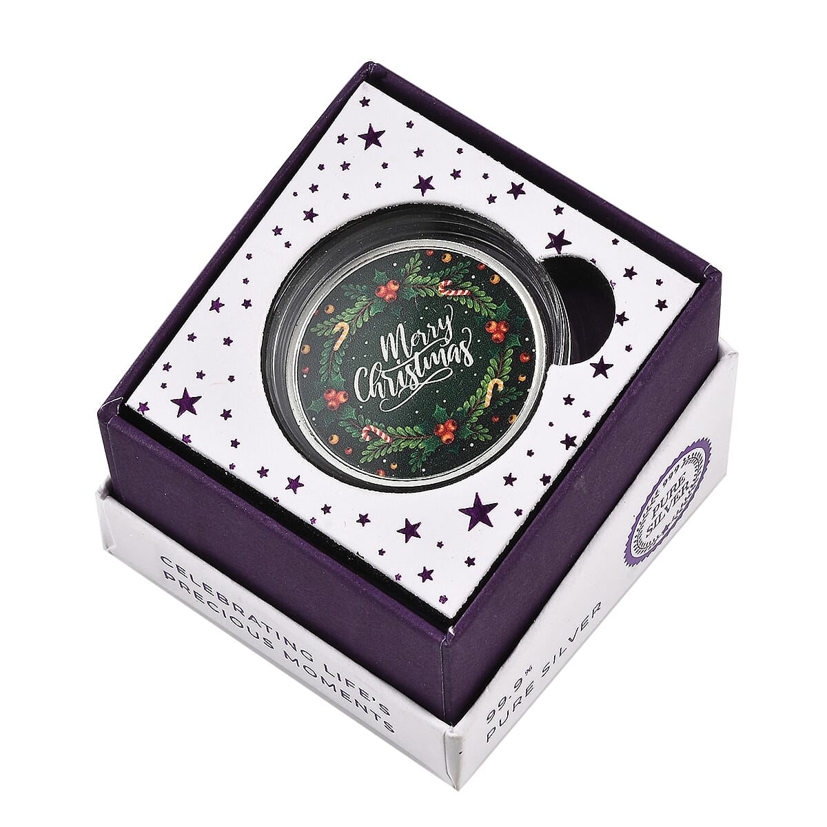 First Time Ever - Christmas Silver Coin ( 99.9% purity ), Silver Wt.10 Gms