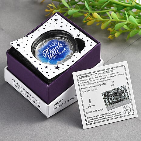 Silver Coin ( 99.9% purity ), Silver Wt. 10 Gms