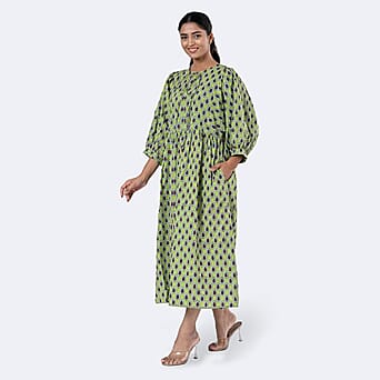 https://tjcuk.sirv.com/Products/79/8/7989959/La-Marey-Womens-Hand-Block-Print-Cotton-Dress-Size-M-Green_7989959_1.jpg?w=342&h=342