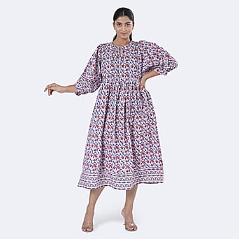 https://tjcuk.sirv.com/Products/79/8/7989983/La-Marey-Womens-Hand-Block-Print-Cotton-Dress-with-Bottom-Sleeve-Hem-B_7989983_2.jpg?w=342&h=342