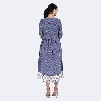https://tjcuk.sirv.com/Products/79/8/7989994/La-Marey-Womens-Hand-Block-Print-Cotton-Dress-with-Bottom-Sleeve-Hem-B_7989994_3.jpg?w=342&h=342