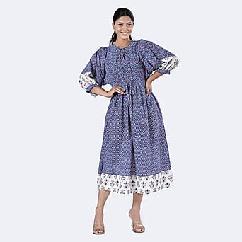 https://tjcuk.sirv.com/Products/79/8/7989999/La-Marey-Womens-Hand-Block-Print-Cotton-Dress-with-Bottom-Sleeve-Hem-B_7989999_2.jpg?w=342&h=342