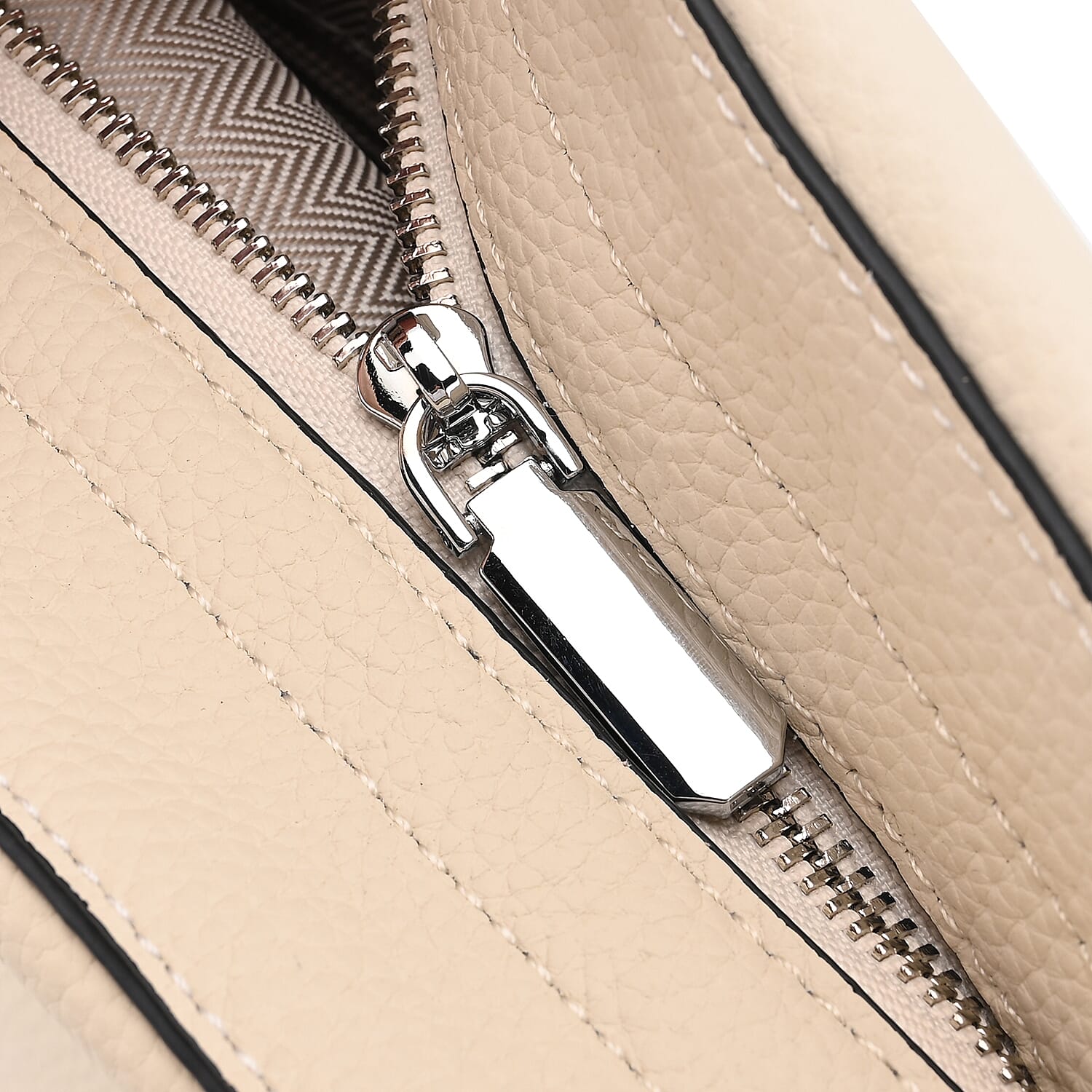 Closeout Deal- 100% Genuine Leather Hobo Bag - Cream Closeout Deal- 100% Genuine Leather Hobo Bag - Cream