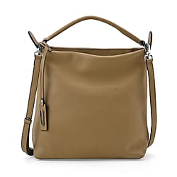 Closeout Deal- 100% Genuine Leather Bag - Tan