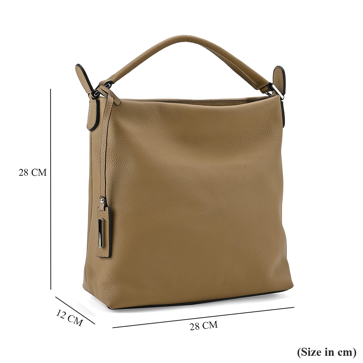 Closeout Deal- 100% Genuine Leather Bag - Khaki Closeout Deal- 100% Genuine Leather Bag - Khaki