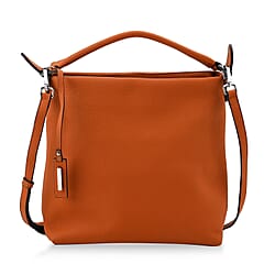 Closeout Deal- 100% Genuine Leather Bag - Tan