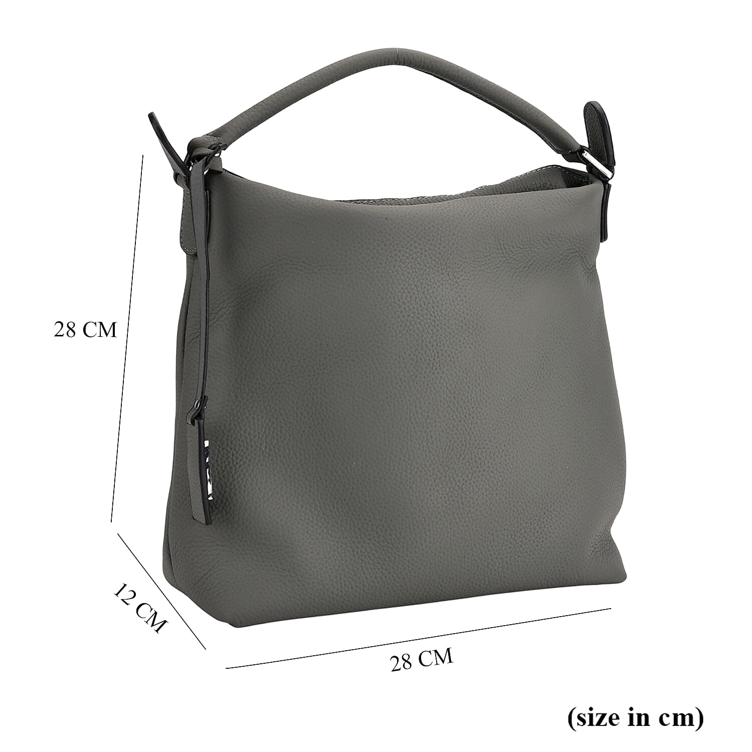 Closeout Deal- 100% Genuine Leather Hobo Bag - Blue Closeout Deal- 100% Genuine Leather Hobo Bag - Blue