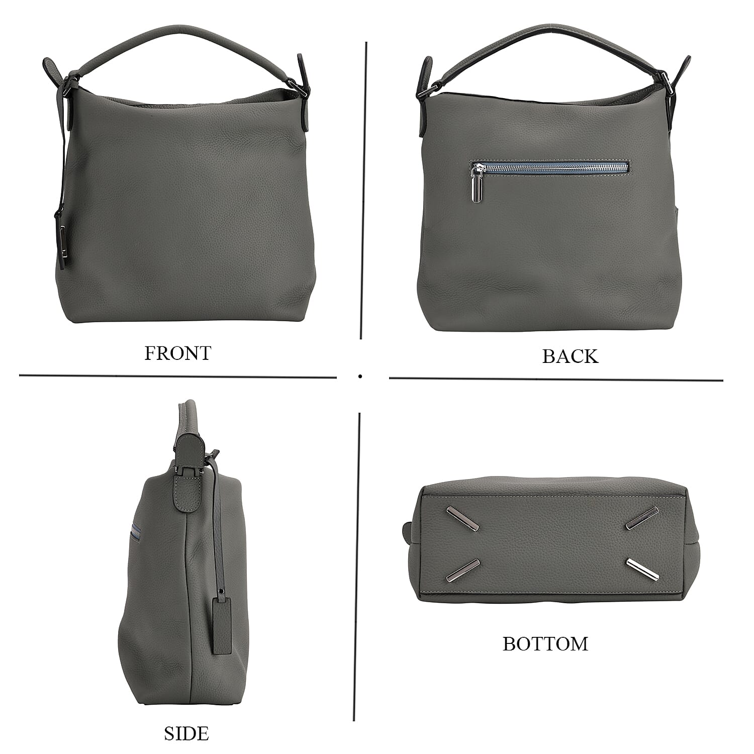 Closeout Deal- 100% Genuine Leather Hobo Bag - Blue Closeout Deal- 100% Genuine Leather Hobo Bag - Blue