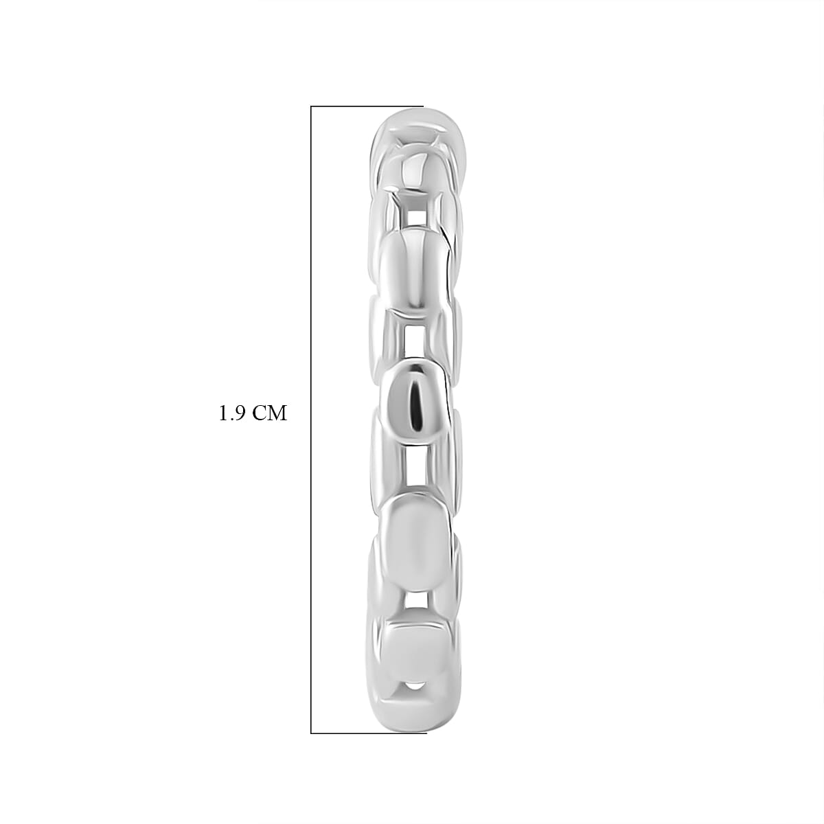 LUCY Q - Bubble Collection Solitaire Stud Push Post Earring with Push Back in Rhodium Overlay Sterling Silver