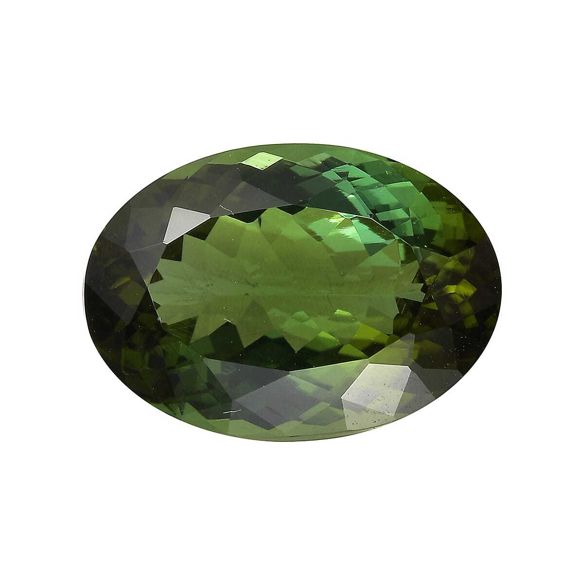AAA GSI Certified Yellowish Green Tourmaline Oval Shape Gemstone 12.69 Ct. AAA GSI Certified Yellowish Green Tourmaline Oval Shape Gemstone 12.69 Ct.