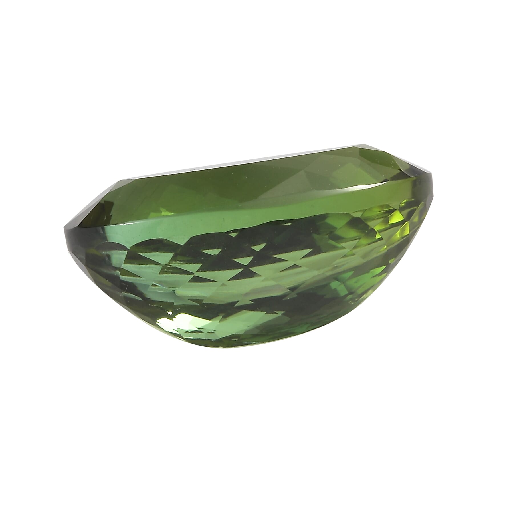 AAA GSI Certified Yellowish Green Tourmaline Oval Shape Gemstone 12.69 Ct. AAA GSI Certified Yellowish Green Tourmaline Oval Shape Gemstone 12.69 Ct.