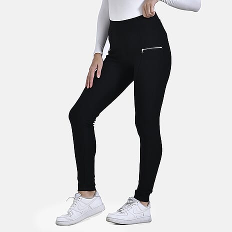 La Marey Pantone Trousers with Zipper (Size L) - Black