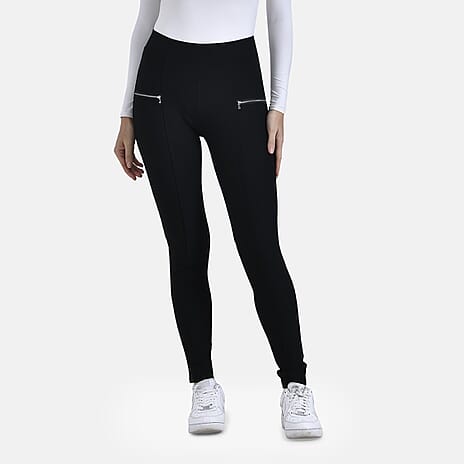 La Marey Pantone Trousers with Zipper (Size L) - Black