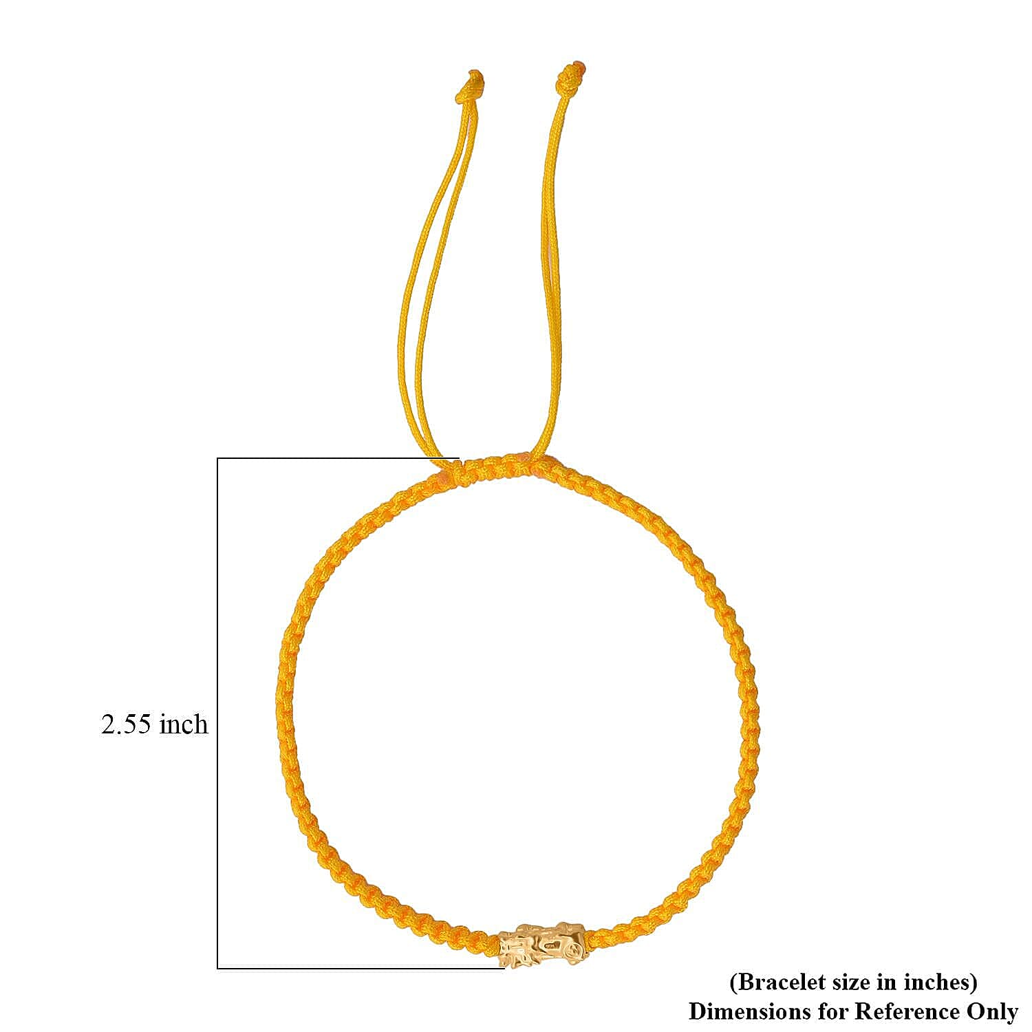 24K (99.99% Purity) Yellow Gold Pixiu  Adjustable Bracelet Colour - Yellow
