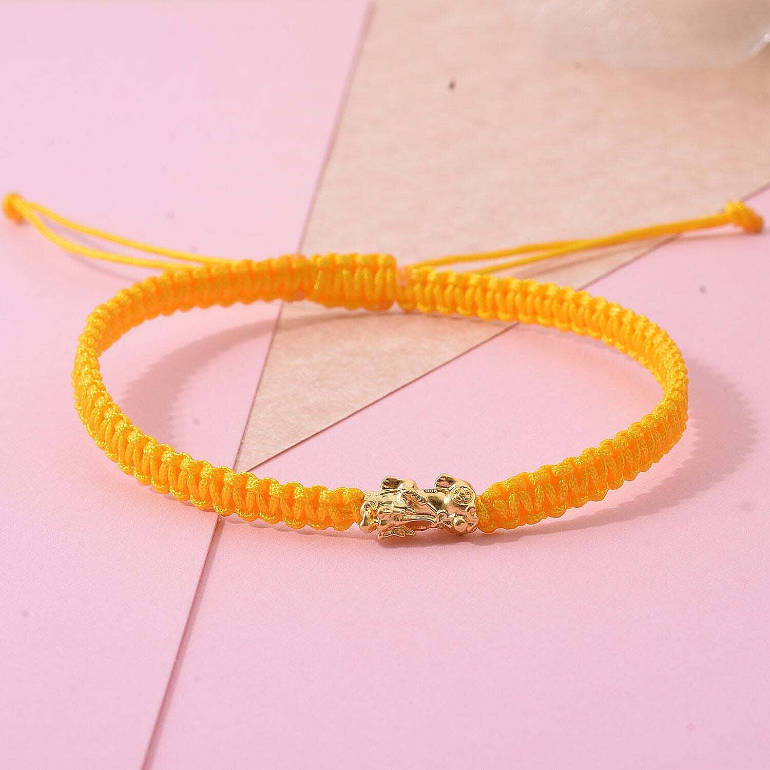 24K (99.99% Purity) Yellow Gold Pixiu  Adjustable Bracelet Colour - Yellow