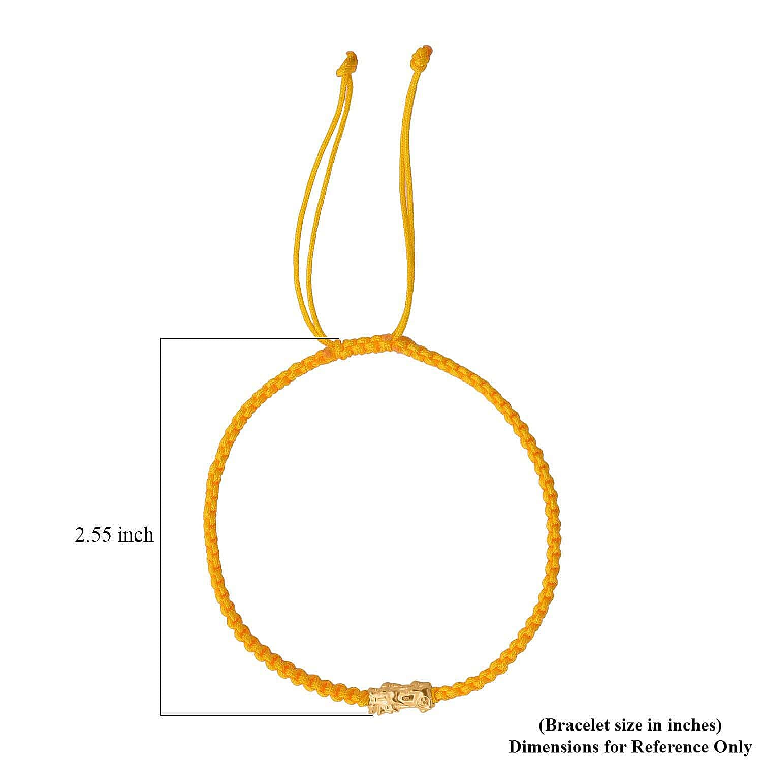 24K (99.99% Purity) Yellow Gold Pixiu  Adjustable Bracelet Colour - Yellow