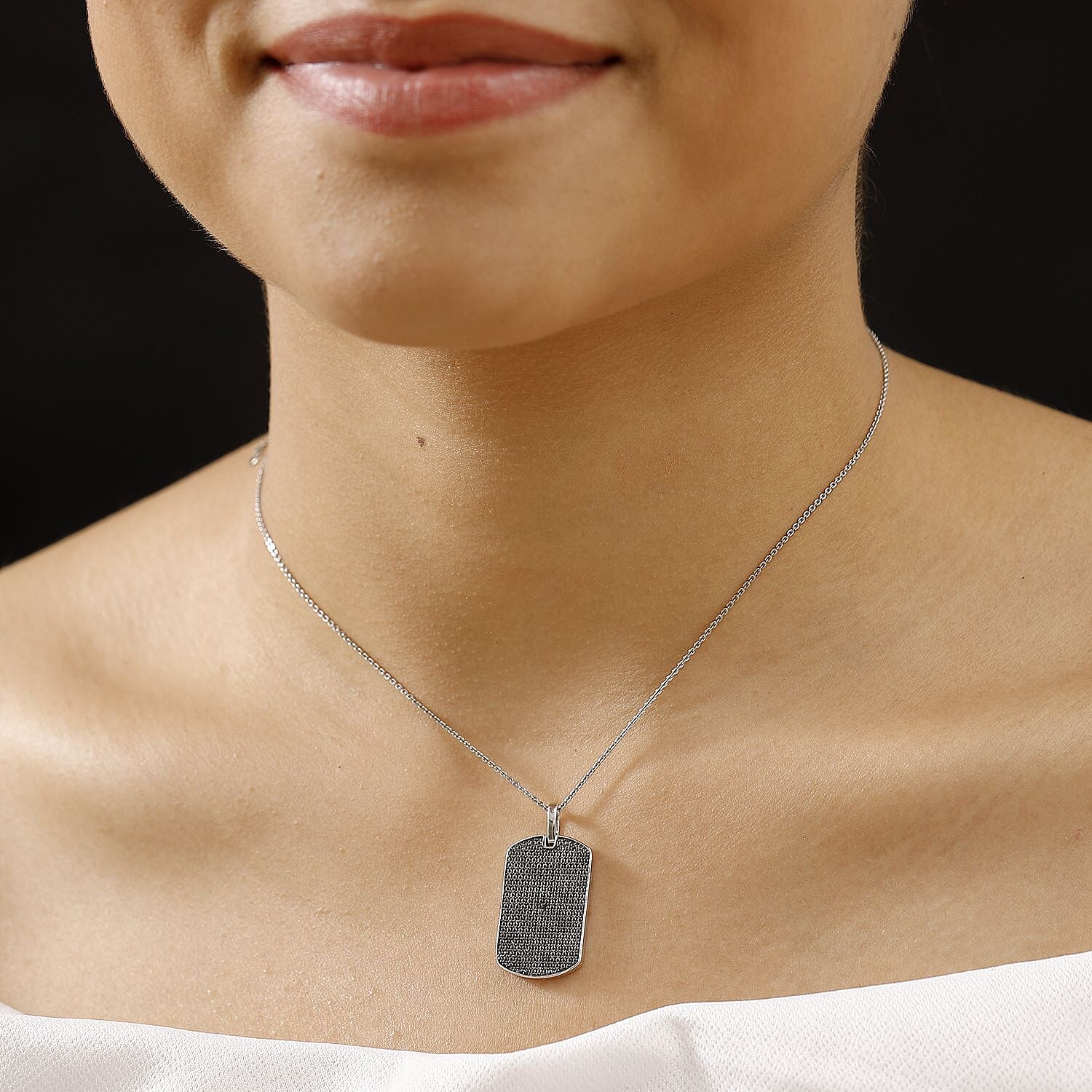 Black Diamond Tag Pendant