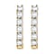 Luxuriant Diamond 0.5 Ct. Lab Grown Diamond Hoop Cluster Earrings in 18K Yellow Gold Vermeil Sterling Silver