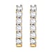 Luxuriant Diamond - Lab Grown Diamond (S1-G/H) Hoop Earring in Sterling Silver 0.50 Ct.
