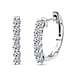 Luxuriant Diamond - Lab Grown Diamond (S1-G/H) Hoop Earring in Sterling Silver 0.50 Ct.