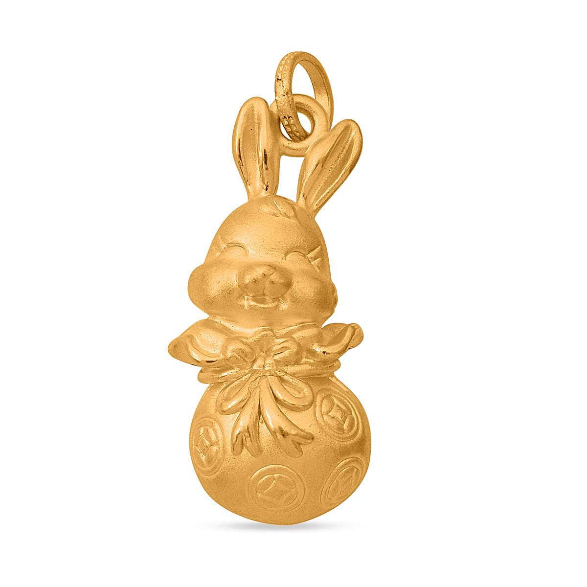 New Arrival - 24K Yellow Gold Rabbit Pendant