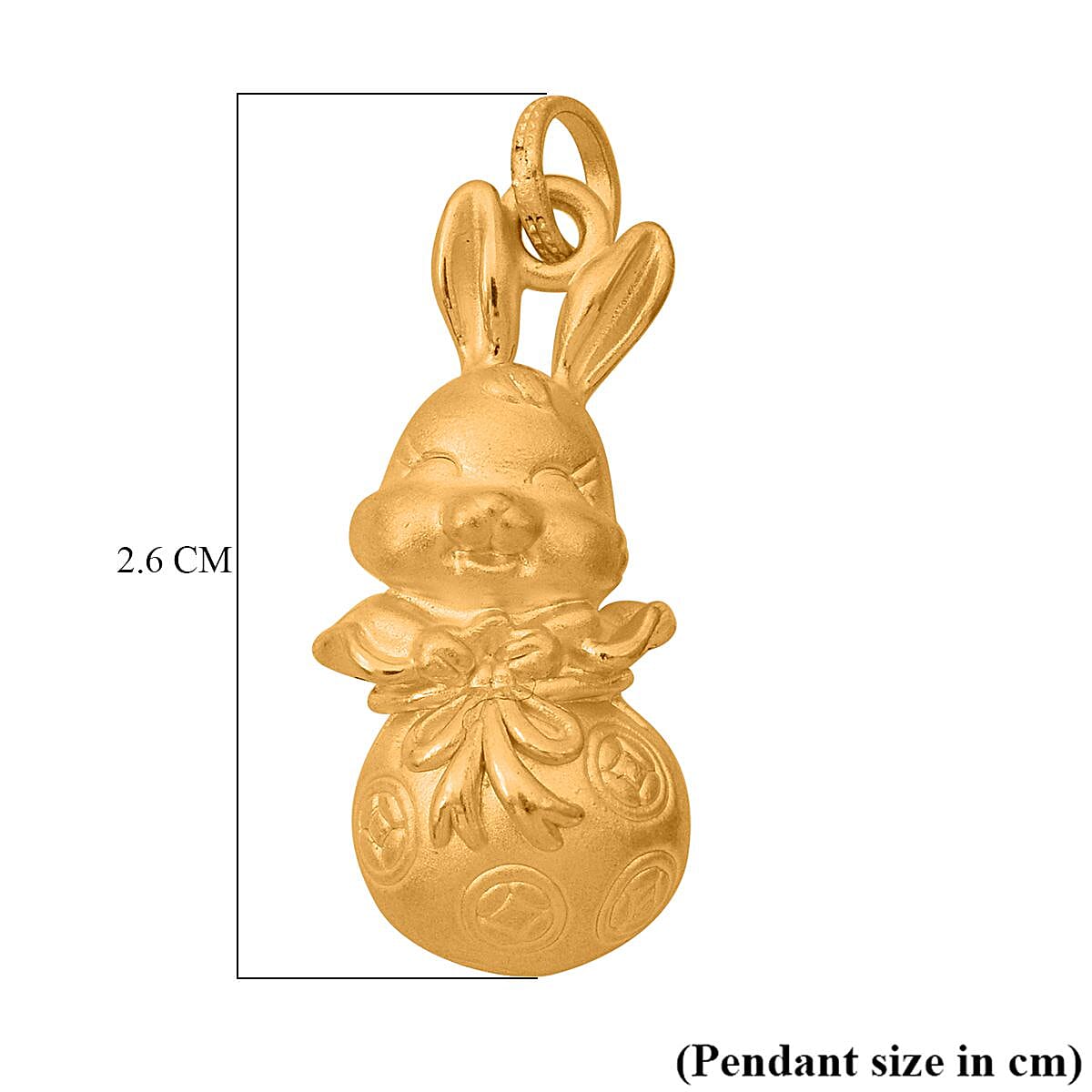 New Arrival - 24K Yellow Gold Rabbit Pendant