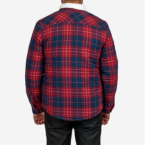 Bench 100% Cotton Mens Padded Check Shacket (Size L) - Multi