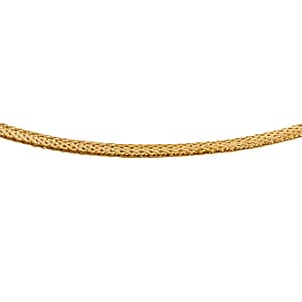 OneTime Close Out - 14K Yellow Gold Omega Memory Necklace (Size - 18 with Ext.) with Spring Ring Clasp