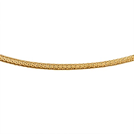 OneTime Close Out - 14K Yellow Gold Omega Memory Necklace (Size - 18 with Ext.) with Spring Ring Clasp