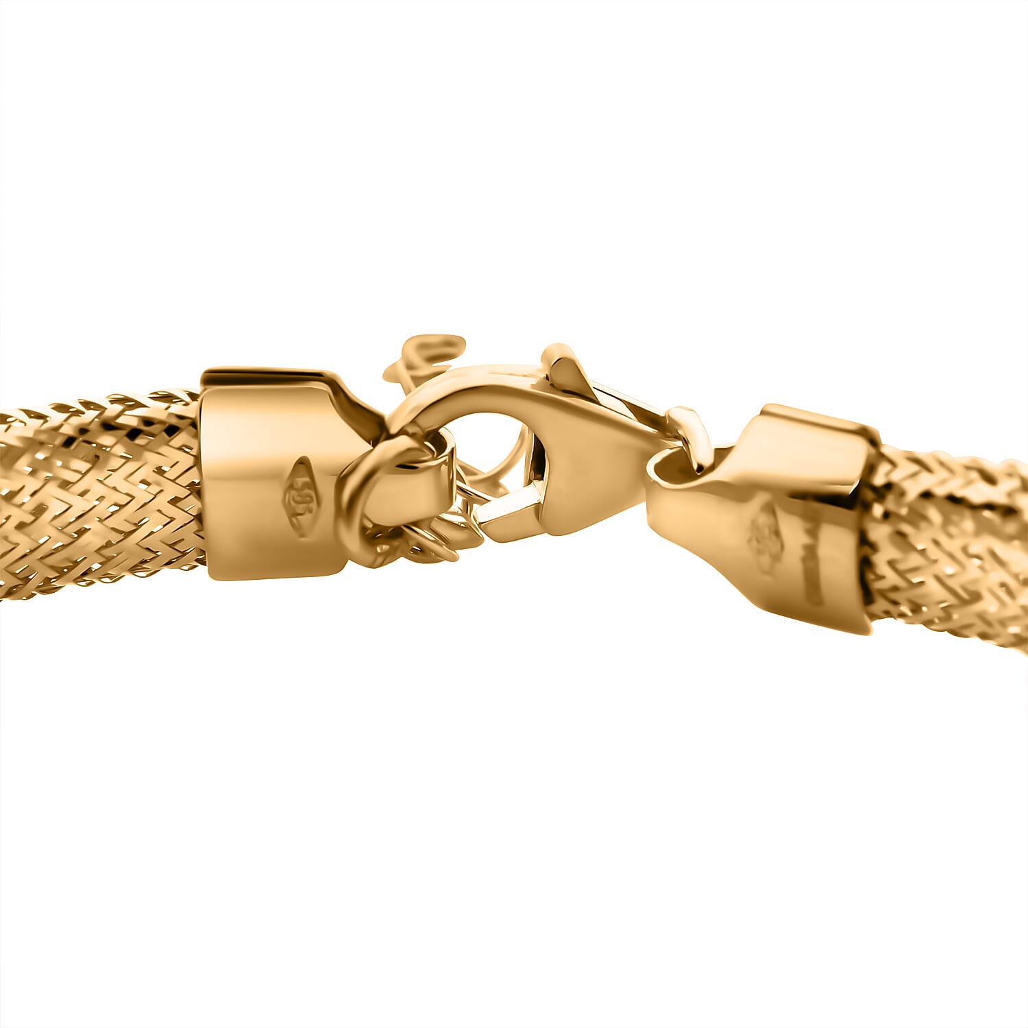 Gold Smackdown One to Own - 14K Yellow Gold Graduated Omega Memory Bracelet (Size - 7.5 with Ext.) with Lobster Clasp.
