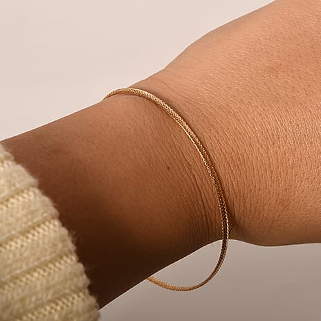 OneTime Close Out - 14K Yellow Gold Omega Memory Bracelet (Size - 7-0.5) with Spring Ring Clasp