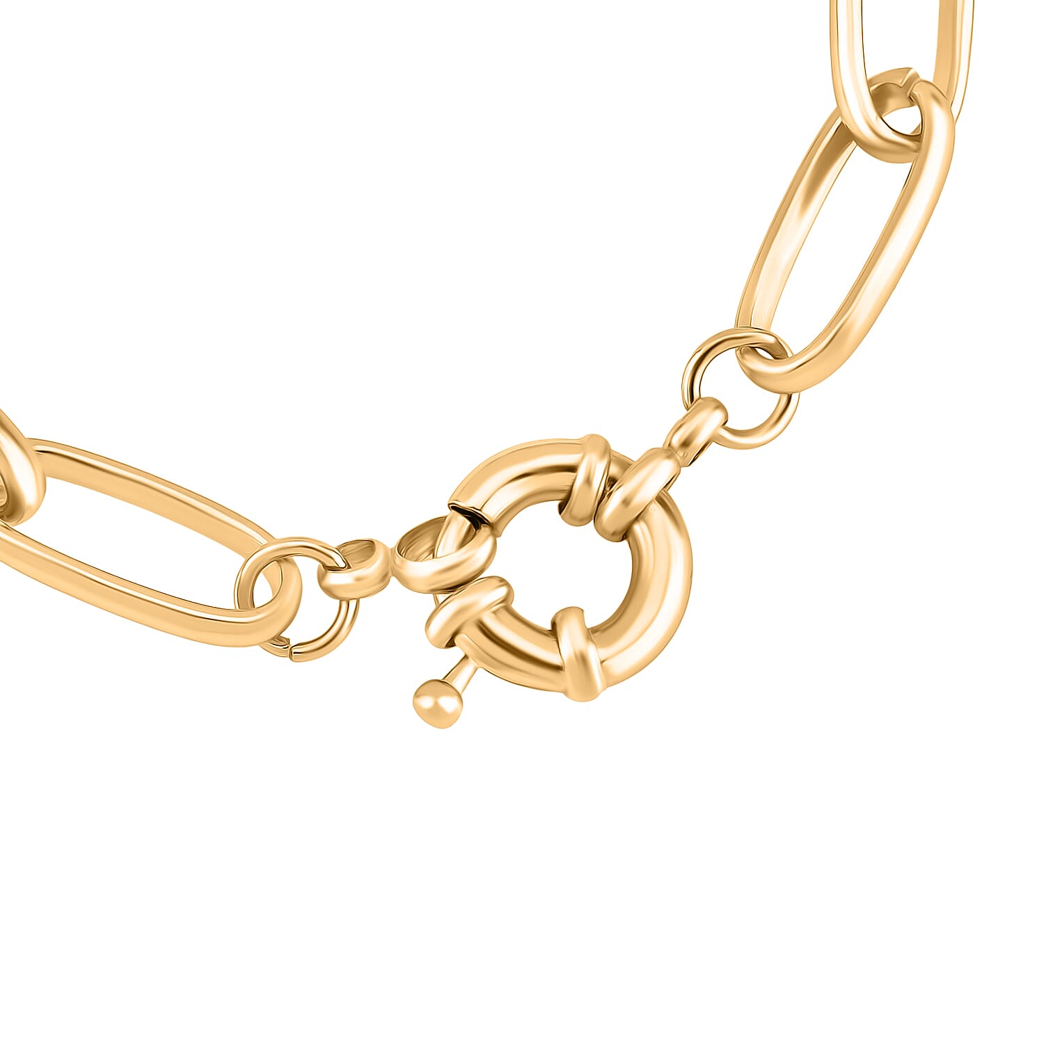 Created White Cats Eye Heart Free Bracelet (Size 7.5) with Senorita Clasp