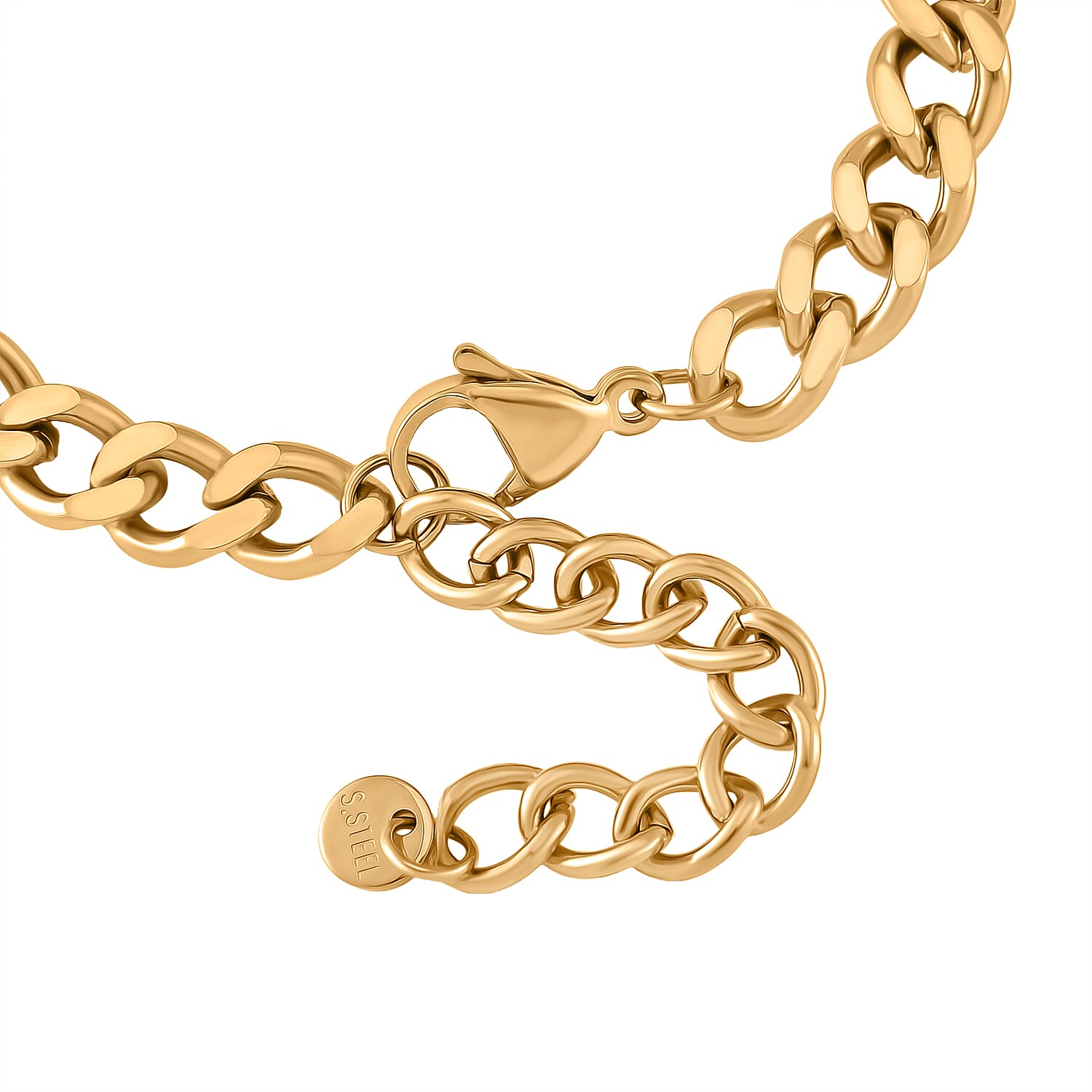 White Swarovski Crystal Bracelet (Size - 7.25) Pure White Stainless Steel