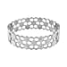 White Swarovski Crystal Bangle Pure White Stainless Steel