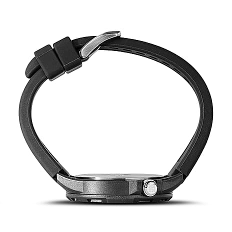 Columbia Trailhead Quartz Movt. 5ATM WR Black Dial Mens Watch with Black Silicone Strap