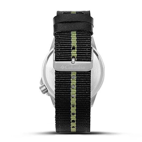 Columbia Viewmont Quartz Movt. 5ATM WR Olive Dial Mens Watch with Olive Canvas Strap