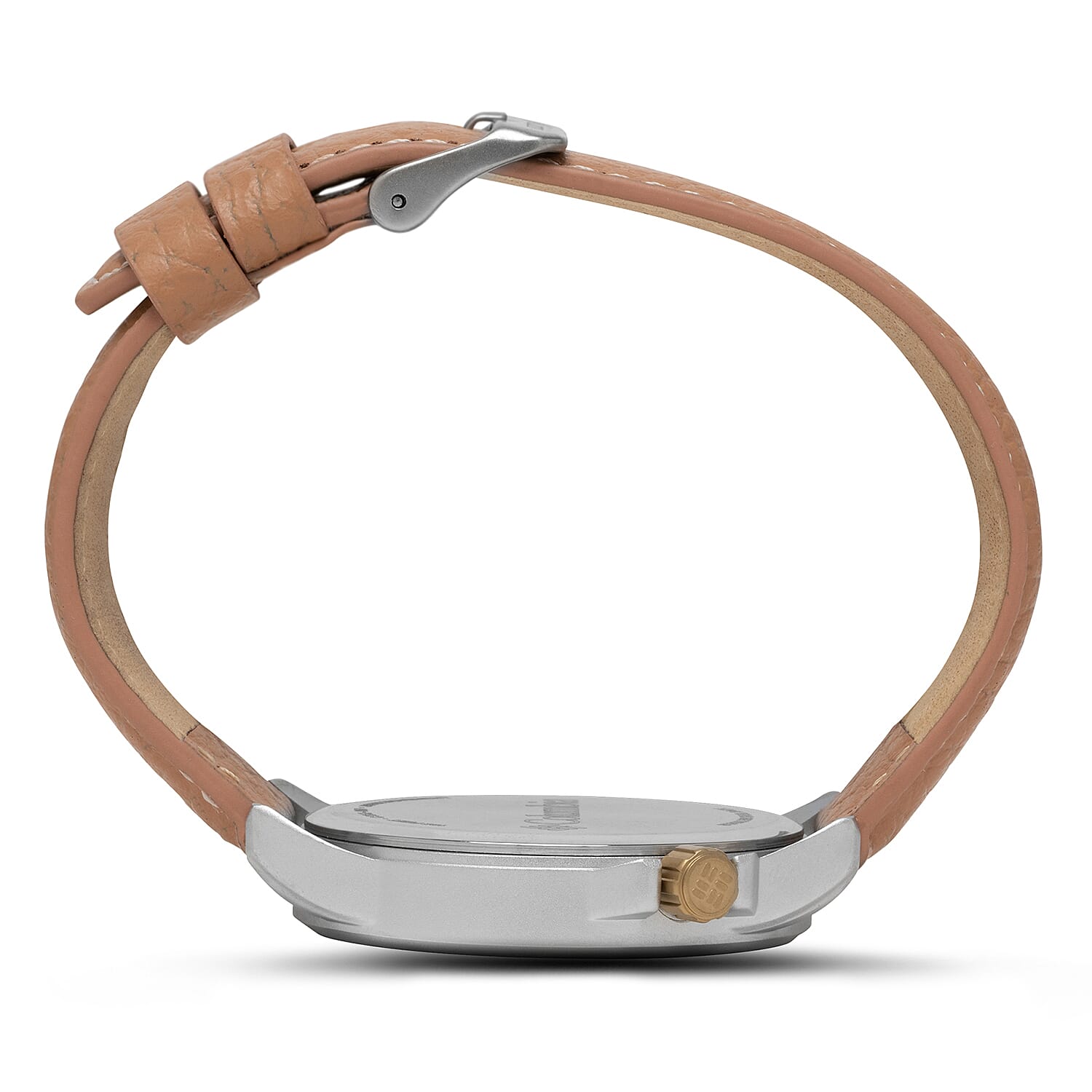 Columbia Viewmont Quartz Movt. 5ATM WR White Dial Mens Watch with Brown Leather Strap Columbia Viewmont Quartz Movt. 5ATM WR White Dial Mens Watch with Brown Leather Strap