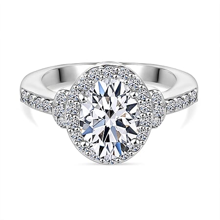 LUXURIANT 2.5 Ct. Lab Grown Diamond Halo Ring in 950 Platinum, IGI Certified